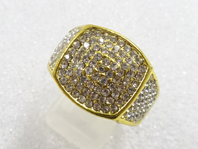 JAPANESE KIMONO / ANTIQUE CRYSTAL RING (SIZE 25.5)
